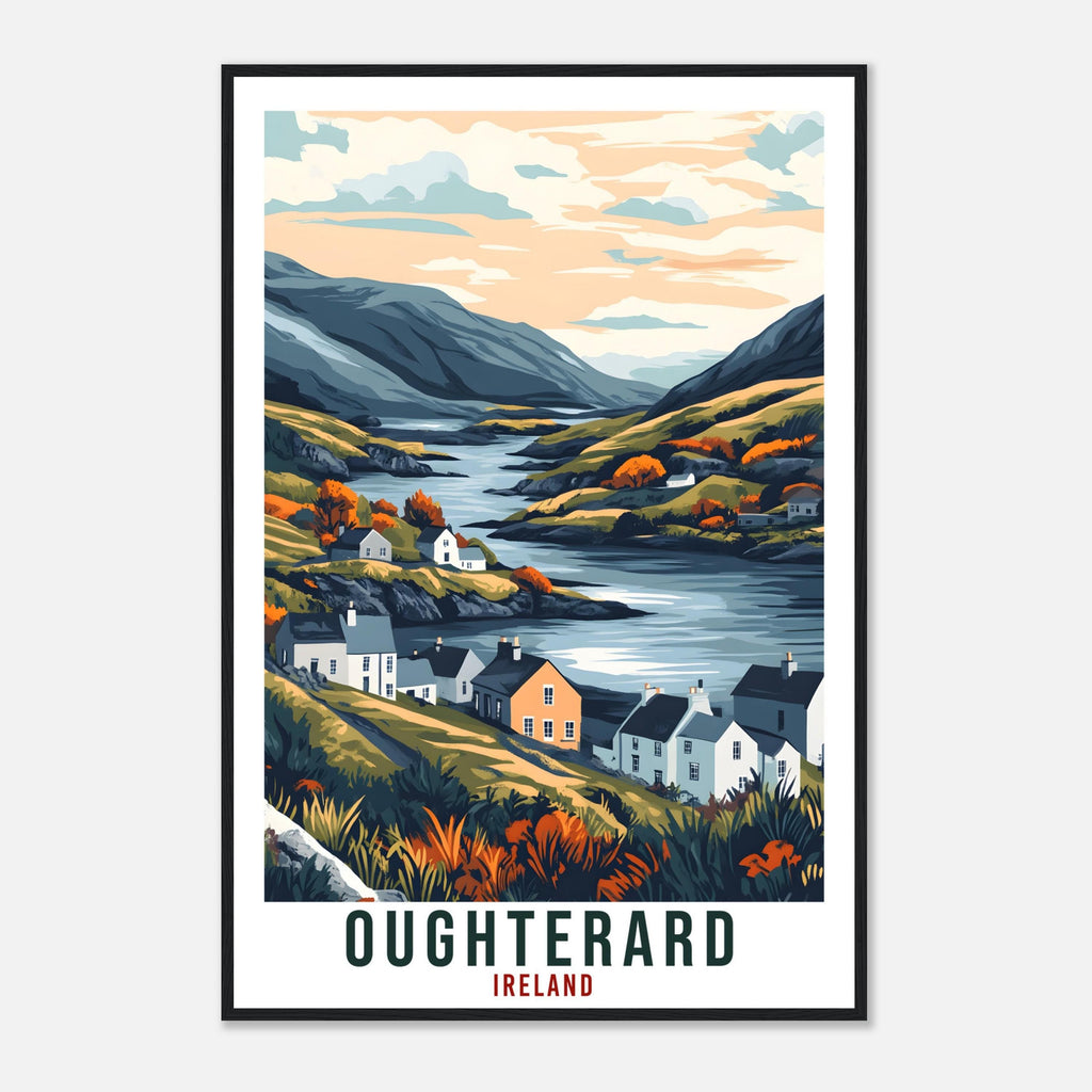 Oughterard Travel Print Ireland Home Decor Oughterard Wall Art Wall Hanging Art Lover Irish Artwork Travel Poster Oughterard Ireland Travel