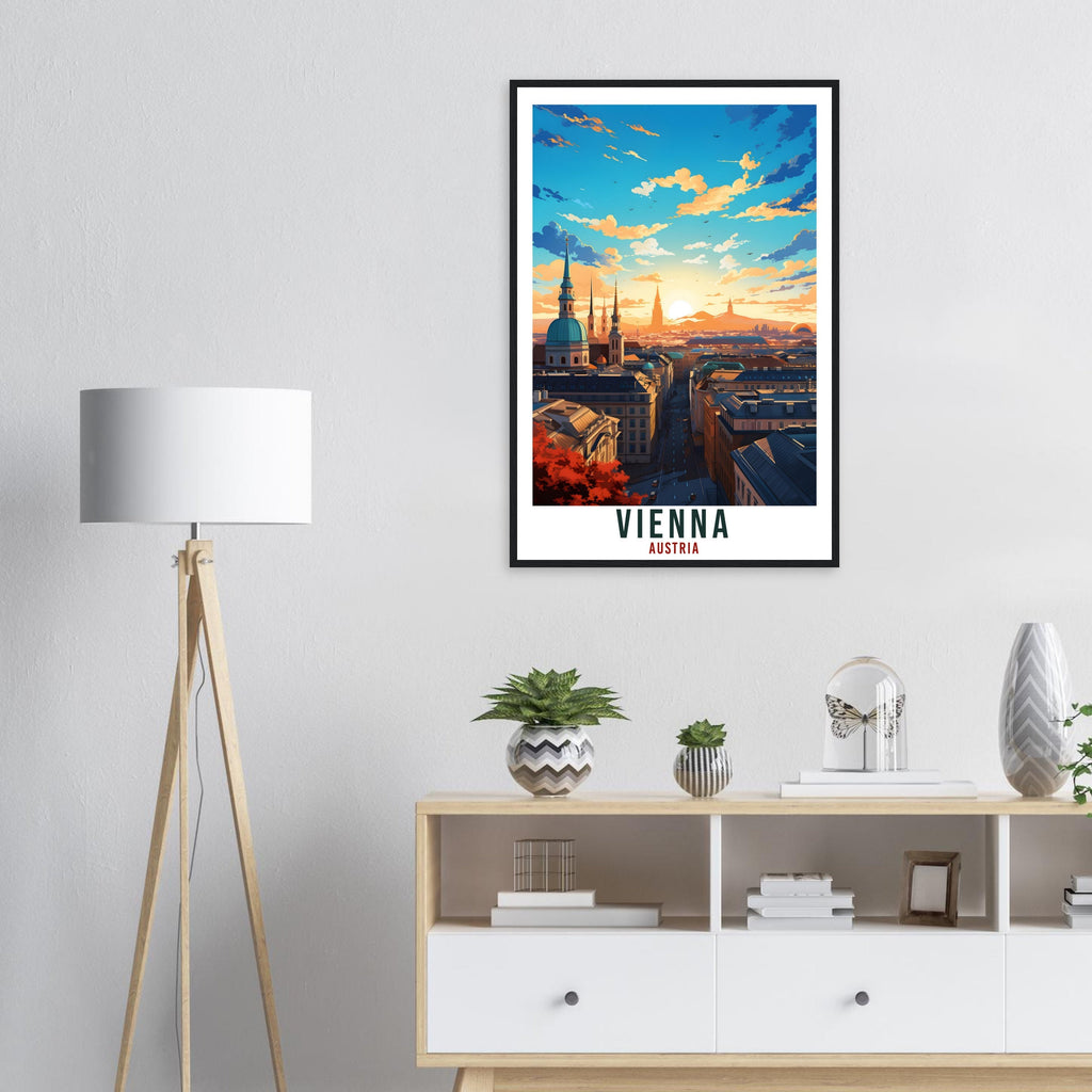 Vienna Gift Travel Print Austria Home Decoration Austrian City Wall Art Gift Wall Hanging Art Lover Austria Artwork Vienna Travel Poster