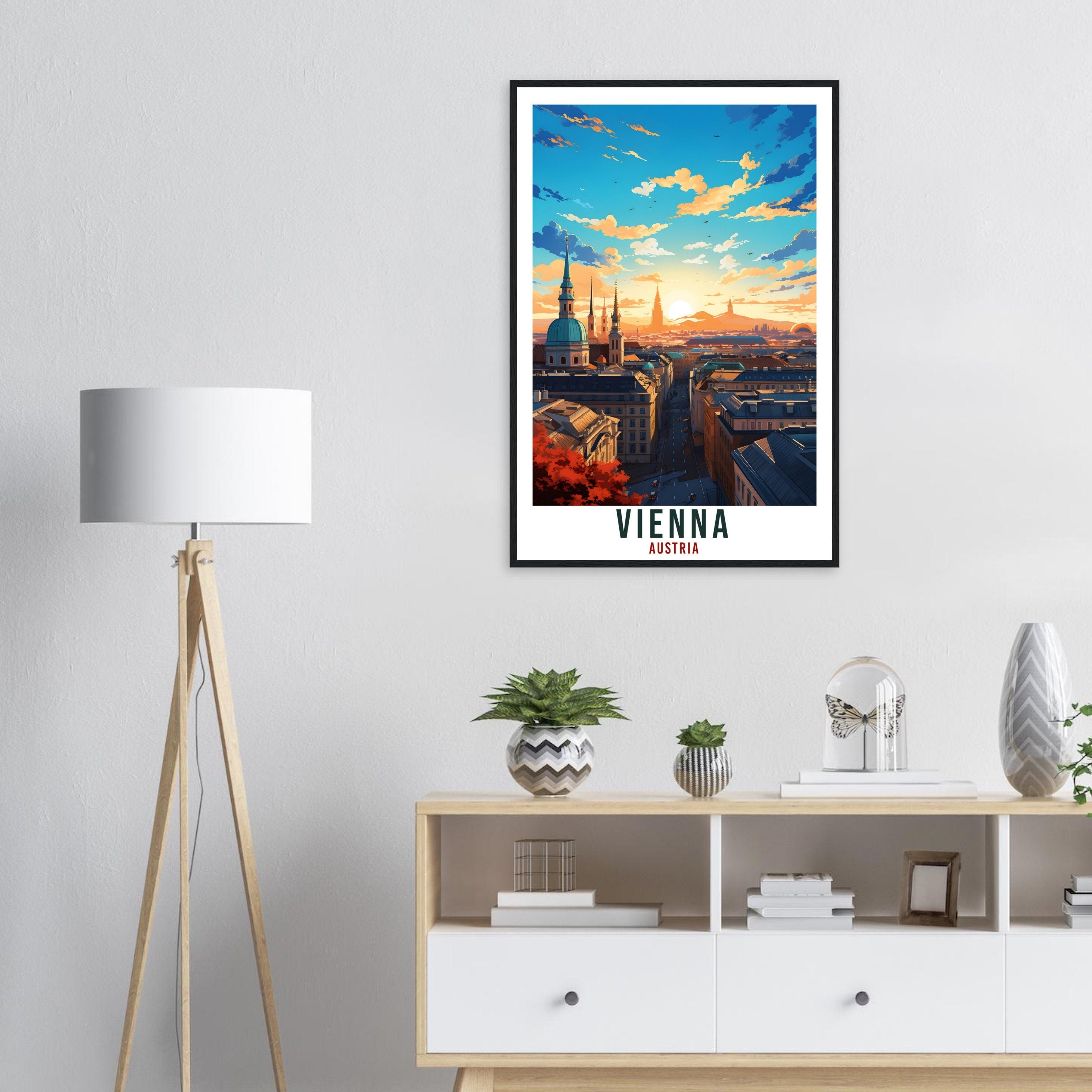 Vienna Gift Travel Print Austria Home Decoration Austrian City Wall Art Gift Wall Hanging Art Lover Austria Artwork Vienna Travel Poster