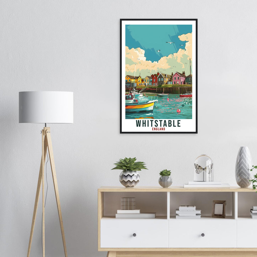 Whitstable Travel Print Wall Art Wall Hanging Home Living Décor Whitstable Gift Art Lovers Gift UK Artwork Gift Print England Travel Poster