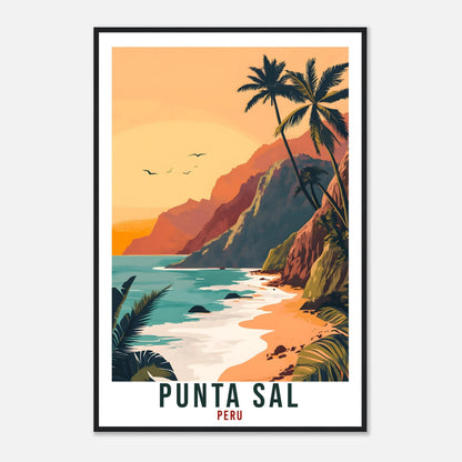 Punta Sal Travel Print Peru Home Decor Punta Sal Wall Art Gift Wall Hanging Art Lover Punta Sal Peruvian Artwork Travel Poster Travel Art