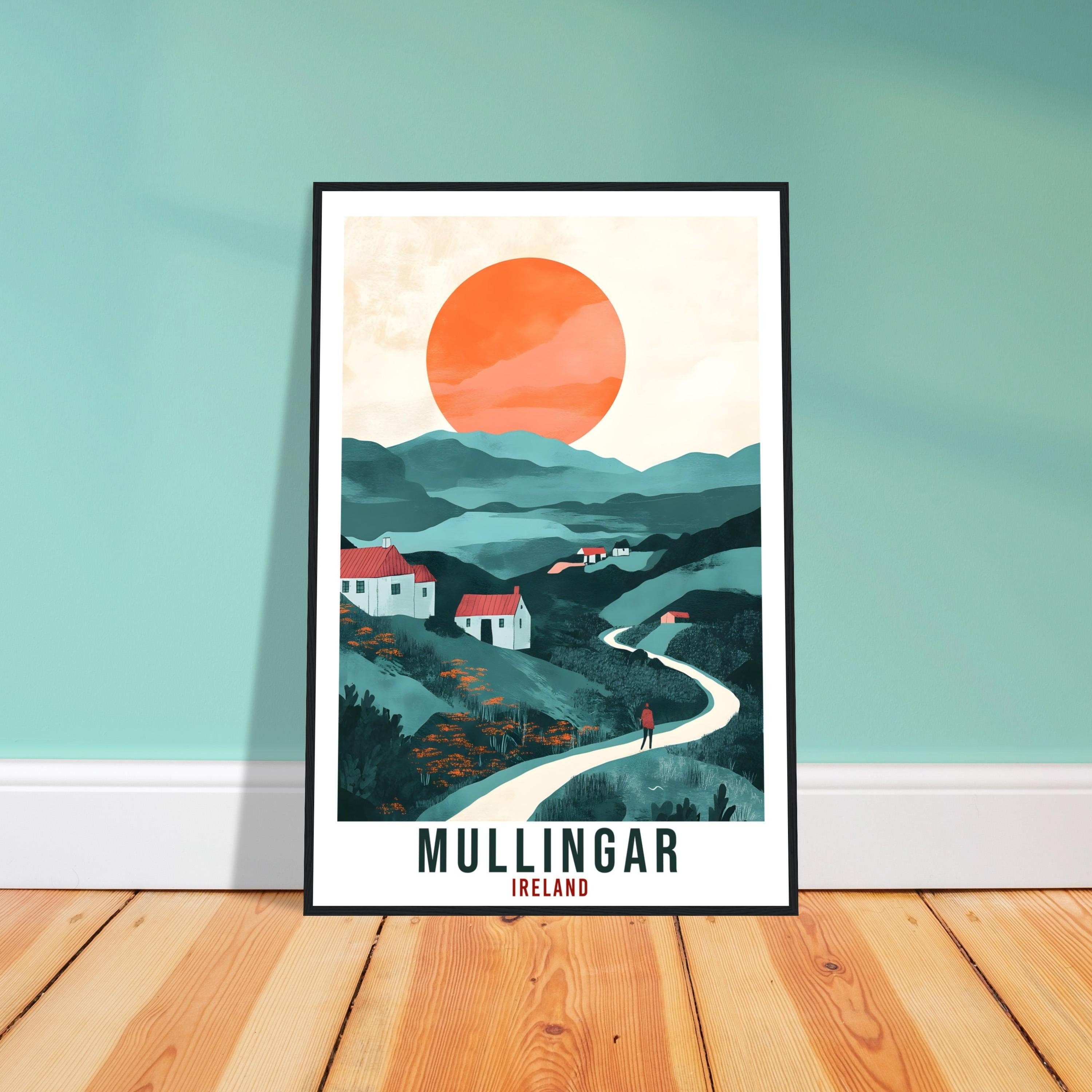 Mullingar Travel Print Ireland Home Decor Mullingar Wall Art Gift Wall Hanging Art Lover Mullingar Irish Artwork Travel Poster Ireland Art