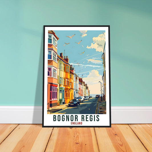 Bognor Regis Travel Print Wall Art Wall Hanging Home Living Décor Bognor Regis Gift Art Lovers UK Artwork Gift Print England Travel Poster