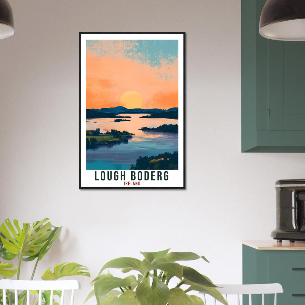 Lough Boderg Travel Print Ireland Home Decor Leitrim Wall Art Wall Hanging Art Lover Irish Artwork Travel Poster Lough Boderg Ireland Travel
