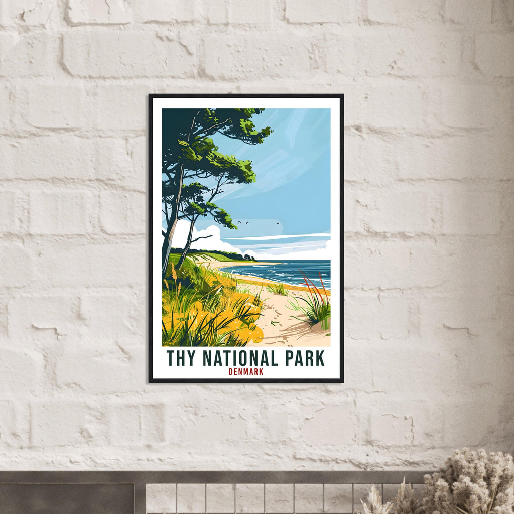 Thy National Park Travel Print Denmark Wall Art Wall Hanging Décor Thy National Park Gift Art Gift Denmark Artwork Gift Danish Travel Poster