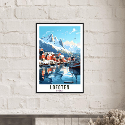 Lofoten Norway Travel Print Lofoten Islands Wall Hanging Norway Arctic Lofoten Travel Poster Northern Norway Wall Art Lofoten Travel Poster