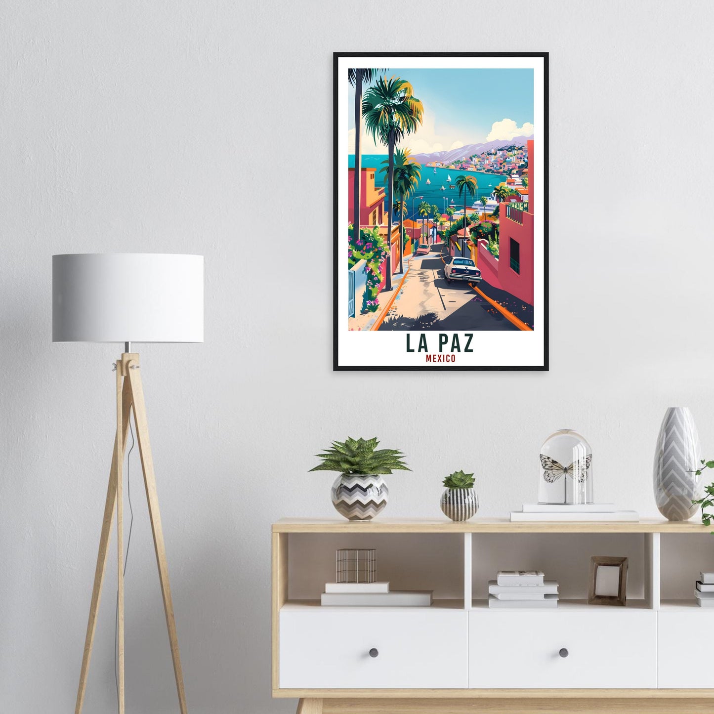 La Paz Mexico Travel Print Mexico Wall Art Wall Hanging Home Décor La Paz Mexico Gift Landmark Artwork Gift South America Travel Poster