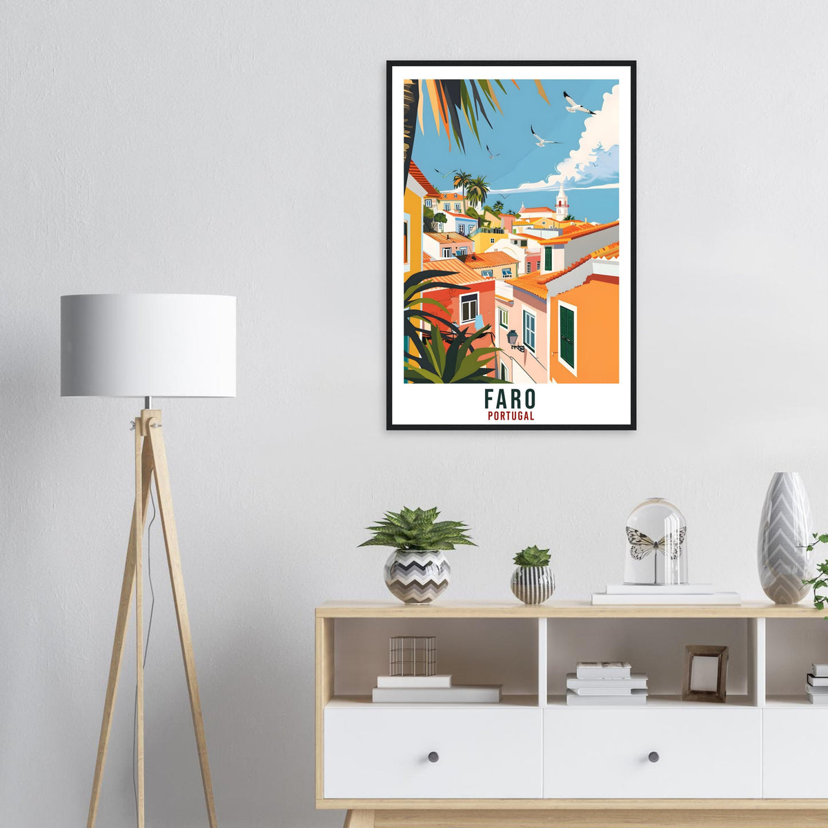 Faro Travel Print Home Decoration Wall Art Gift Wall Hanging Art Lover Portugal Artwork Portugal Faro Travel Poster Holiday Print Portuguese
