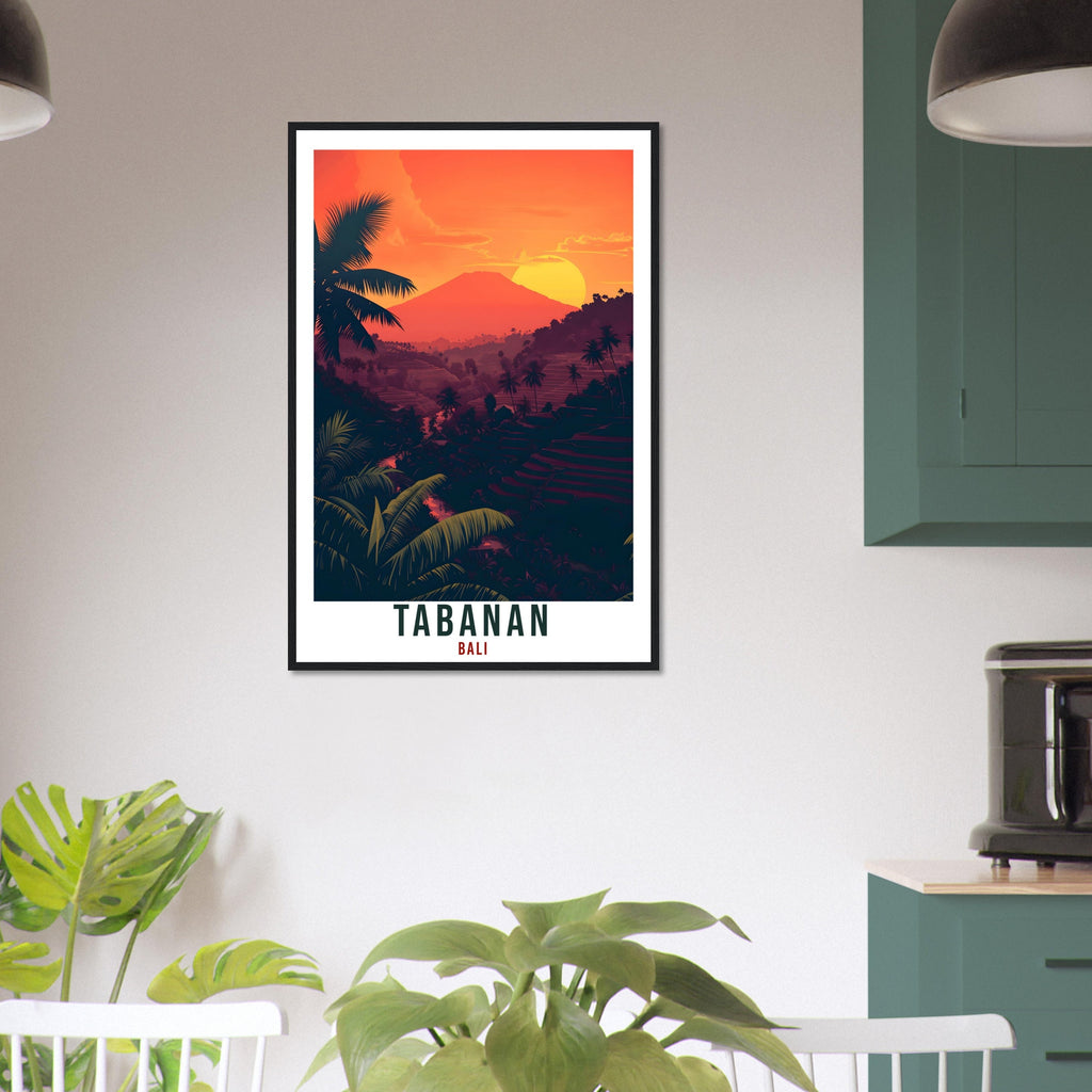 Tabanan Bali Travel Print Bali Wall Art Wall Hanging Home Décor Tabanan Gift Landmark Artwork Travel Art Tabanan Indonesia Travel Poster