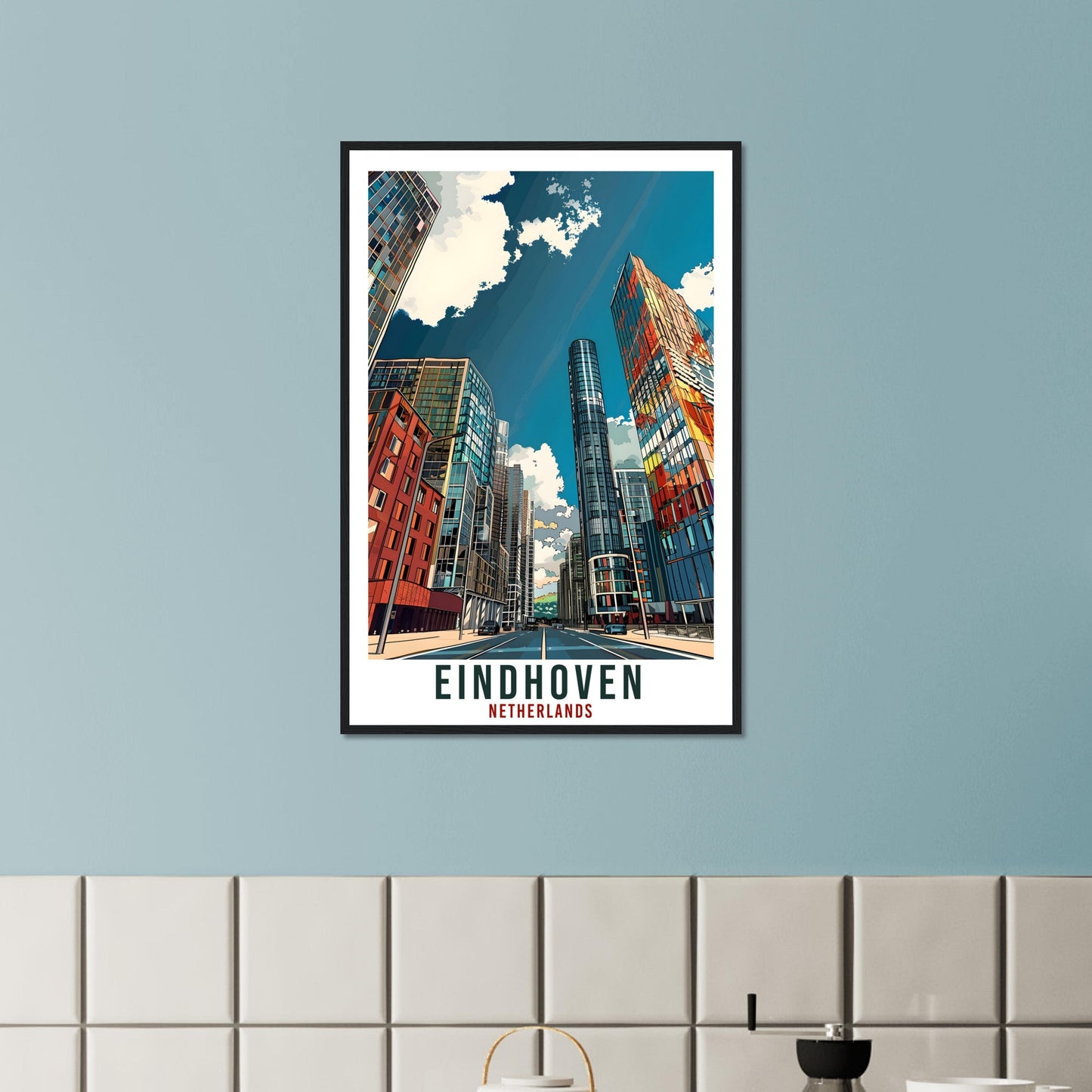 Eindhoven Travel Print Holland Wall Art Wall Hanging Home Décor Eindhoven Art Lovers Gift Dutch Artwork Gift The Netherlands Travel Poster
