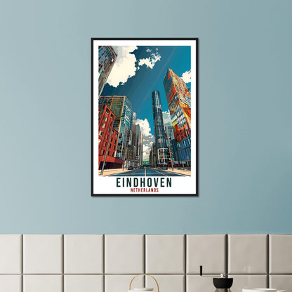 Eindhoven Travel Print Holland Wall Art Wall Hanging Home Décor Eindhoven Art Lovers Gift Dutch Artwork Gift The Netherlands Travel Poster