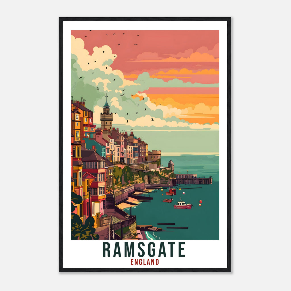 Ramsgate Travel Print Wall Art Wall Hanging Home Living Décor Ramsgate Gift Art Lovers Gift UK Artwork Gift Print England Travel Poster