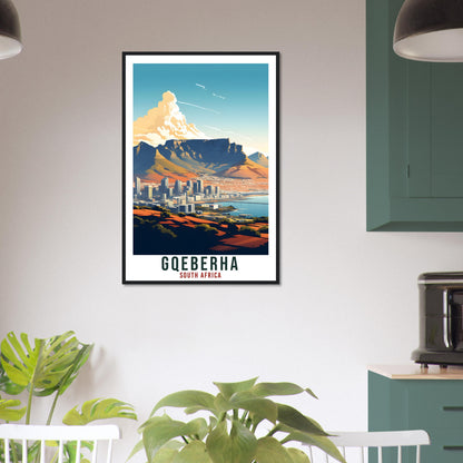 Gqeberha South Africa Travel Print Wall Art Hanging Home Décor Gqeberha Gift Art Lovers Artwork Gift Print South African Landmark Poster
