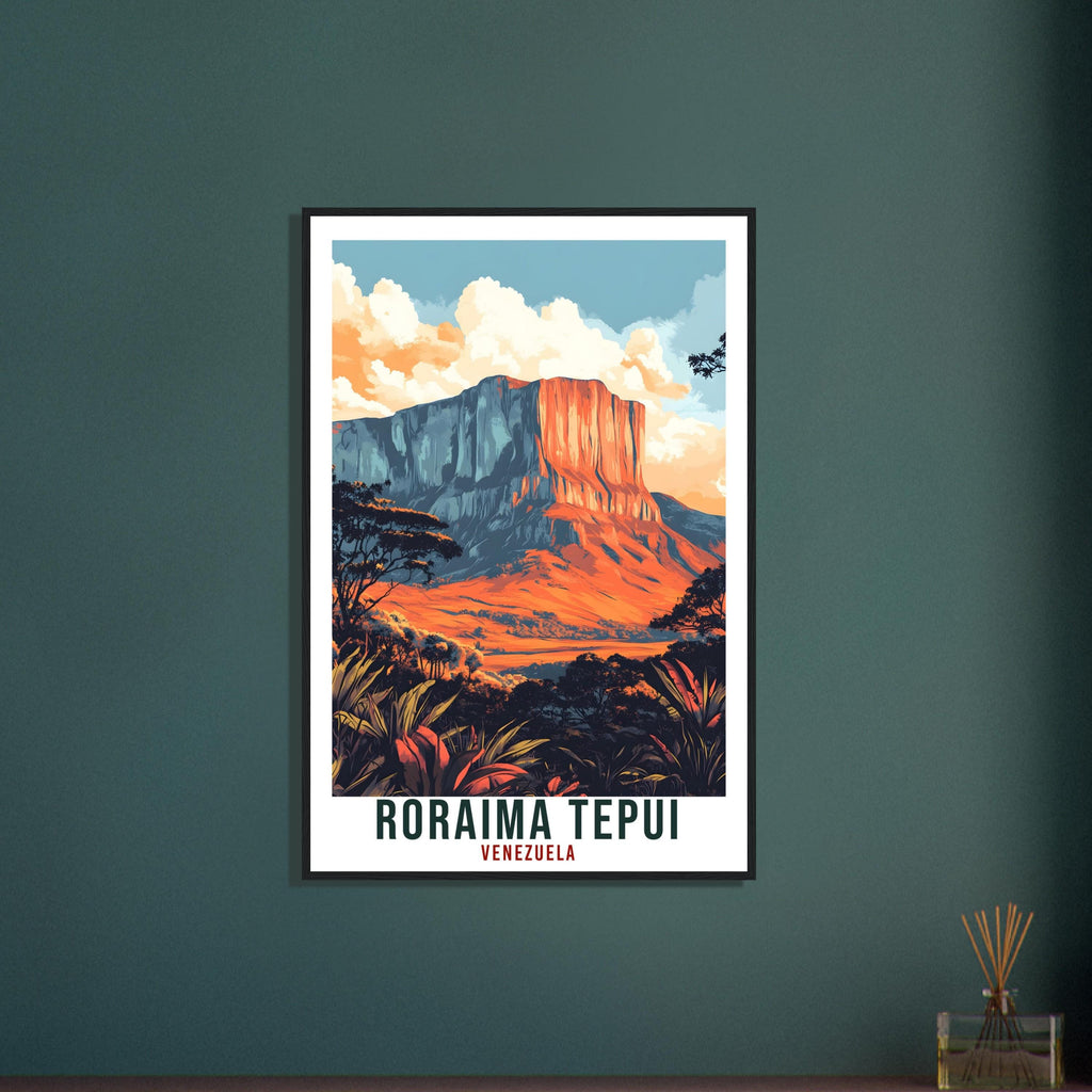 Roraima Tepui Travel Print Venezuela Decor Wall Art Gift Wall Hanging Art Lover Roraima Tepui Venezuelan Artwork Travel Poster Travel Art
