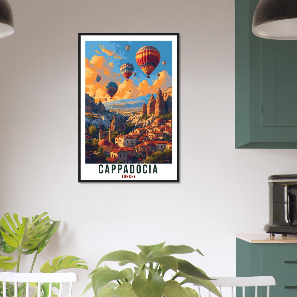 Cappadocia Travel Print Turkey Home Decor Cappadocia Turkish Wall Art Gift Wall Hanging Art Lover Turkey Artwork Cappadocia Travel Poster