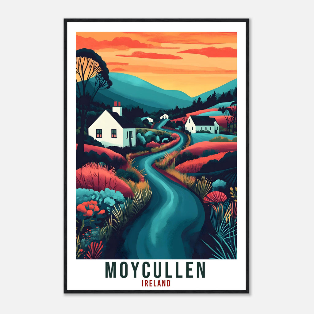 Moycullen Travel Print Ireland Home Decor Moycullen Wall Art Wall Hanging Art Lover Irish Artwork Travel Poster Moycullen Ireland Travel Art