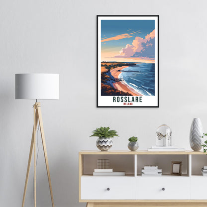 Rosslare Travel Print Ireland Wall Art Wall Hanging Home Living Décor Rosslare Gift Art Lovers Gift Irish Artwork Gift Ireland Travel Poster