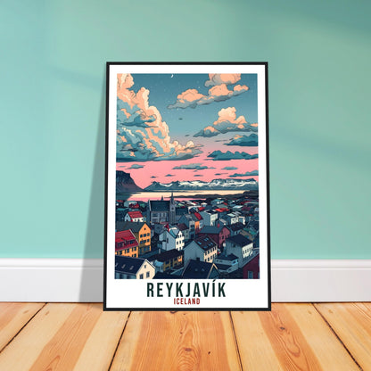Reykjavík Iceland Travel Print Wall Art Wall Hanging Home Décor Reykjavík City Gift Travel Art Iceland Artwork Landscape Travel Poster