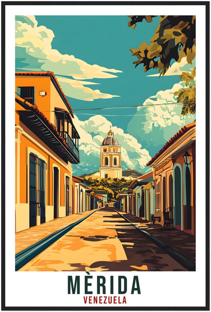 Merida Travel Print Venezuela Home Decor Merida Wall Art Gift Wall Hanging Art Lover Merida Venezuelan Artwork Travel Poster Travel Art