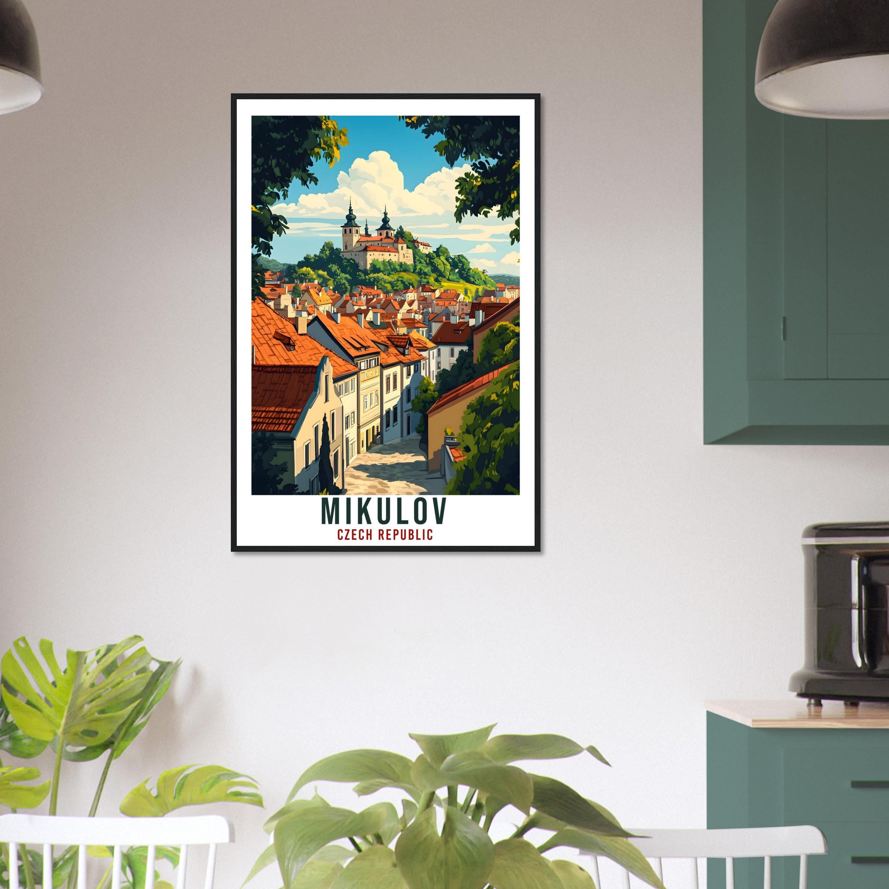 Mikulov Travel Print Czech Republic Home Decor Mikulov Wall Art Gift Wall Hanging Art Lover Mikulov Czechia Artwork Travel Poster Travel Art