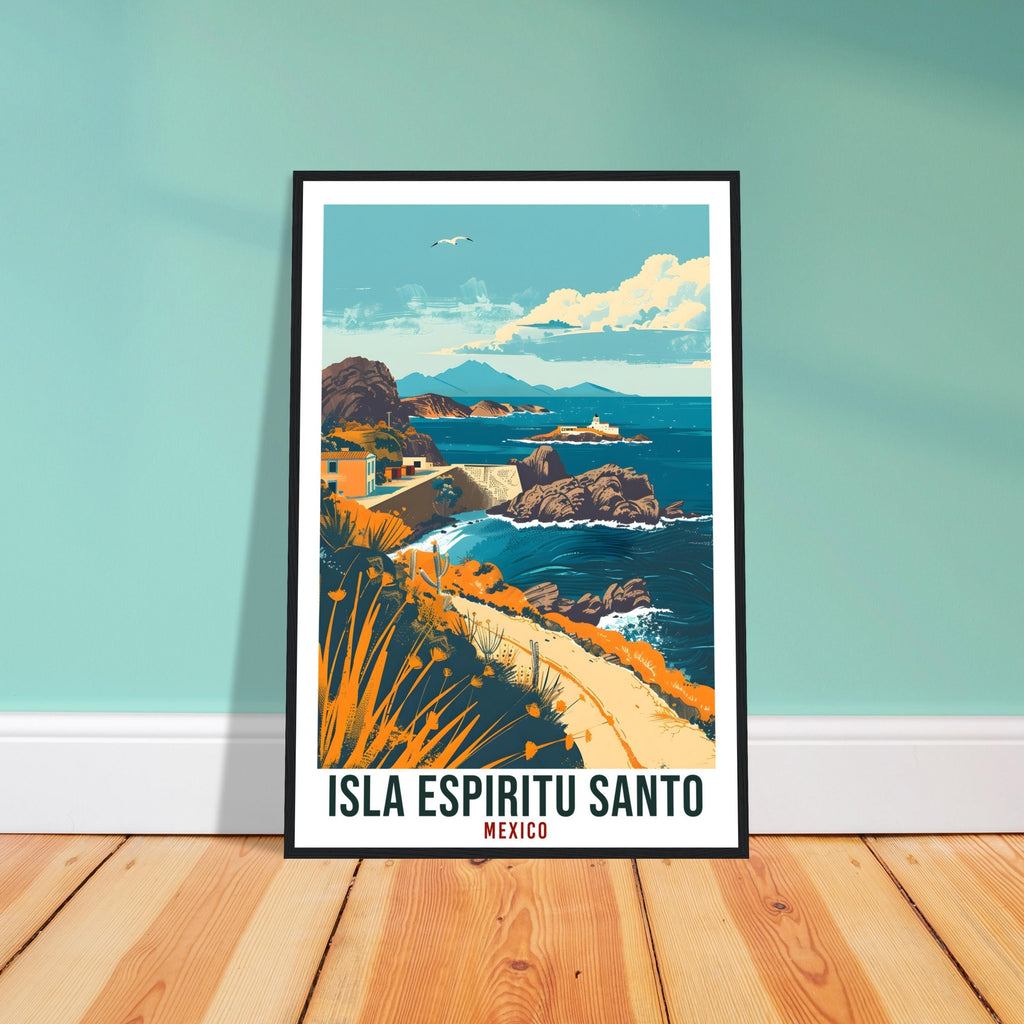 Isla Espiritu Santo Mexico Travel Print Mexico Wall Art Home Décor Espiritu Santo Gift Mexico Home Artwork Gift South America Travel Poster