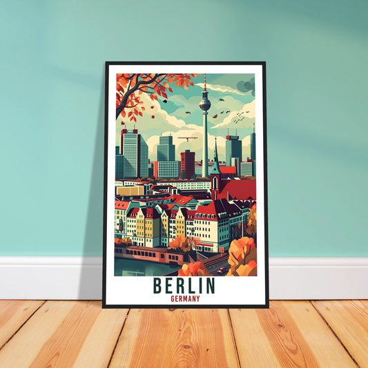 Berlin Travel Print Wall Art Berlin Germany Wall Hanging Artwork Berlin Art Gifts Berlin Travel Poster Germany Home Decor Art Lovers Gift