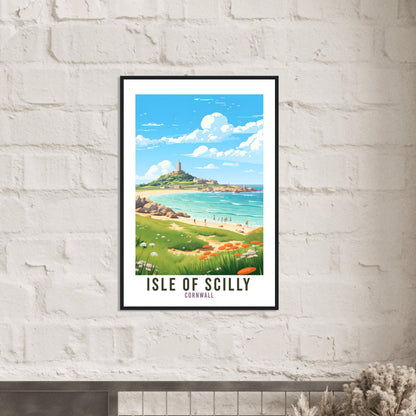 Isle Of Scilly Travel Print Lake District Home Decor Isle Of Scilly Cornwall England Nature Wall Art Cornwall Artwork Gift Travel Poster