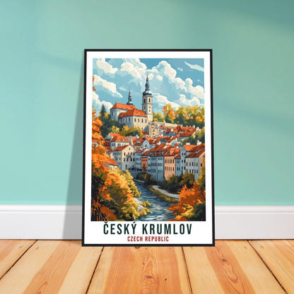 Český Krumlov Travel Print Czech Republic Home Decor Wall Art Gift Wall Hanging Art Lover Český Krumlov Czechia Artwork Travel Poster Travel