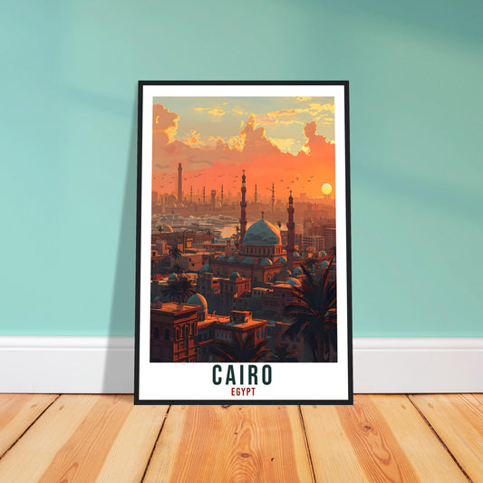 Cairo Egypt Travel Print Cairo City Wall Art Wall Hanging Home Décor Cairo Gift Art Lovers Egypt Artwork Gift Print African Landmark Poster