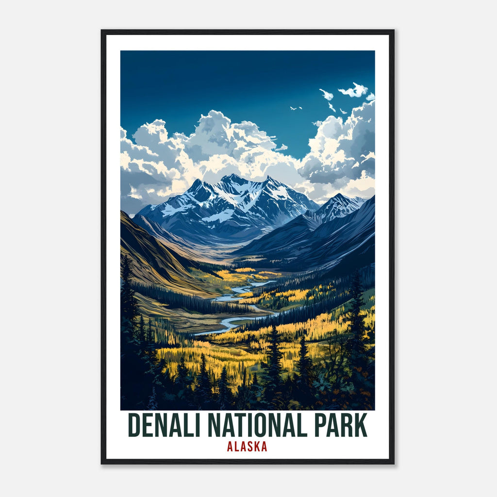 Denali National Park Alaska USA Travel Print Wall Art Wall Hanging Home Décor Denali National Park Gift Travel Art USA Artwork Travel Poster