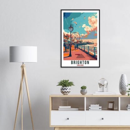 Brighton Travel Print Wall Art Wall Hanging Home Living Décor Brighton Gift Art Lovers Gift UK Artwork Gift Print England Travel Poster