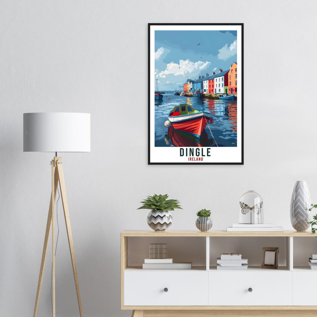 Dingle Irish Gift Travel Print Ireland Wall Art Wall Hanging Home Living Décor Dingle Gift Art Lovers Artwork Gift Ireland Travel Poster