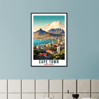 Cape Town South Africa Travel Print Wall Art Wall Hanging Home Décor Cape Town Gift Art Lovers Artwork Print South African Landmark Poster